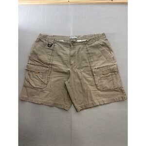 Columbia Mens Cargo Shorts Tan Canvas Cotton Utility Hiking Outdoors 40W